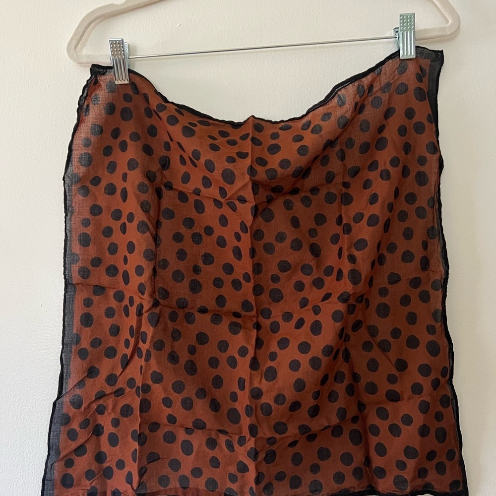 Madewell Polka Dot Brown bandanna